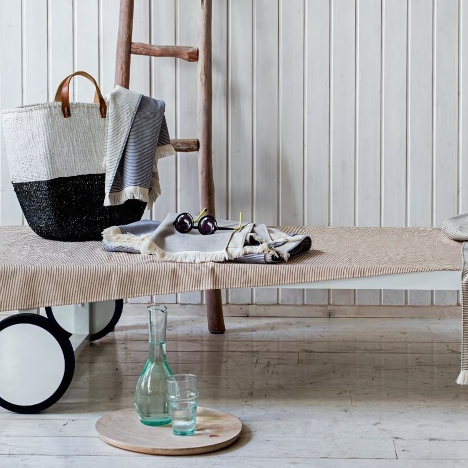 Telo Mare in Spugna di Cotone Jacquard a righe - Stripes