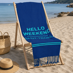 Telo Mare in Puro Cotone Nido D'ape - Hello Weekend