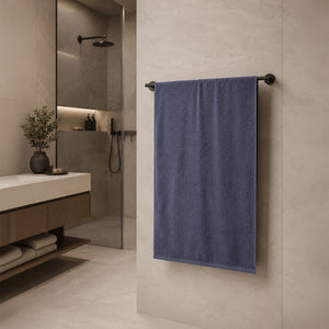 Telo da bagno in Spugna di Cotone Tinta Unita - Perla