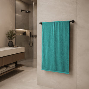 Telo da bagno in Spugna di Cotone Tinta Unita - Perla