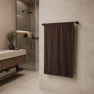 Telo da bagno in Spugna di Cotone Tinta Unita - Perla