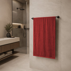 Telo da bagno in Spugna di Cotone Tinta Unita - Perla