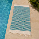 Telo Mare in Fouta di Puro Cotone a Righe Larghe - Alma
