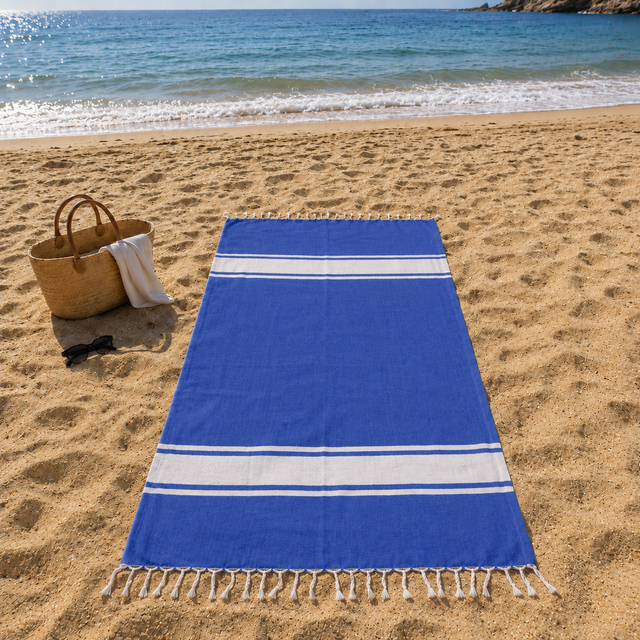 Telo Mare in Fouta di Puro Cotone - Amalfi