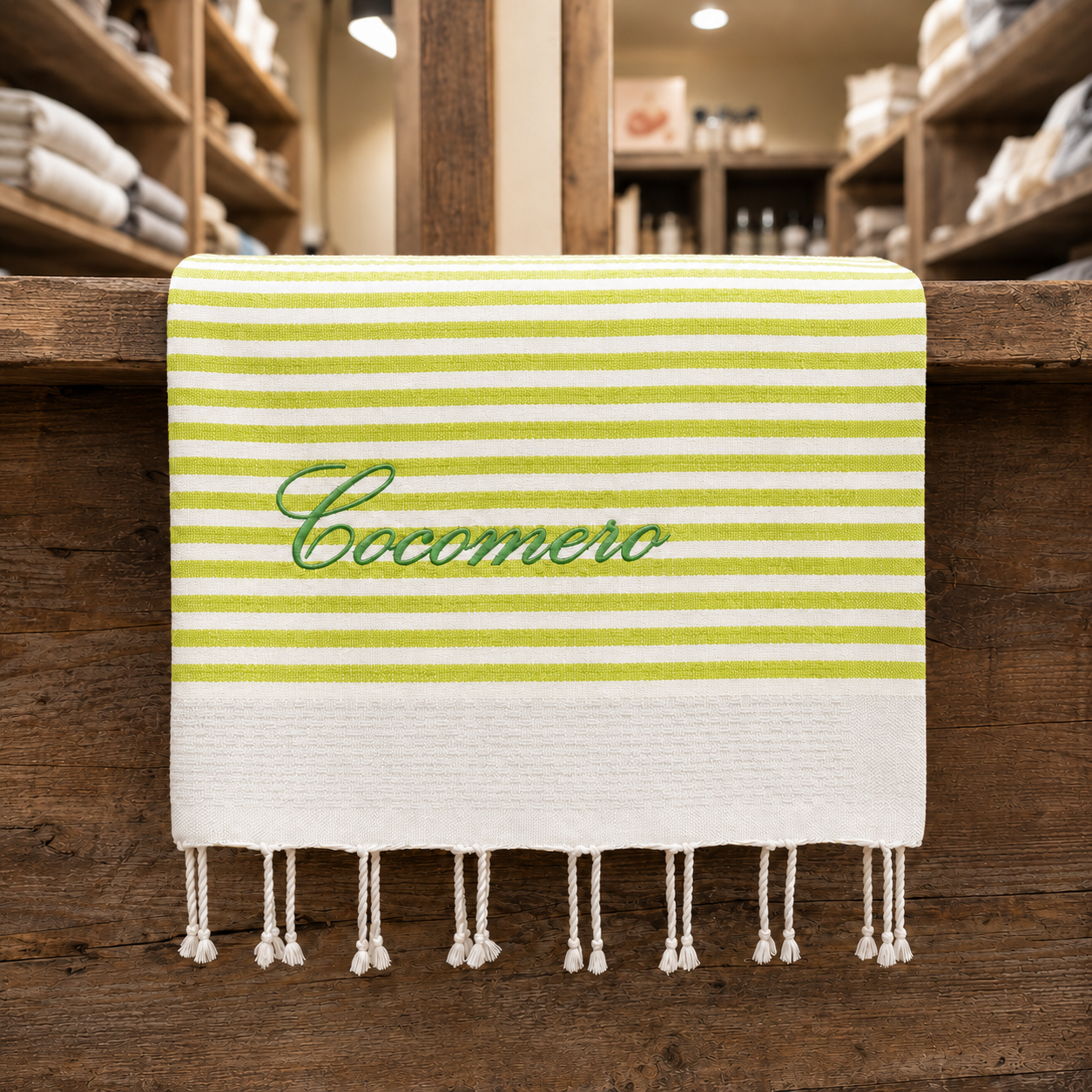 Telo Mare in Fouta di Puro Cotone a Righe Larghe - Alma
