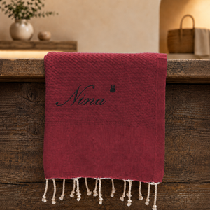 Telo Mare in Fouta di Puro Cotone Tinta Unita - Hammam