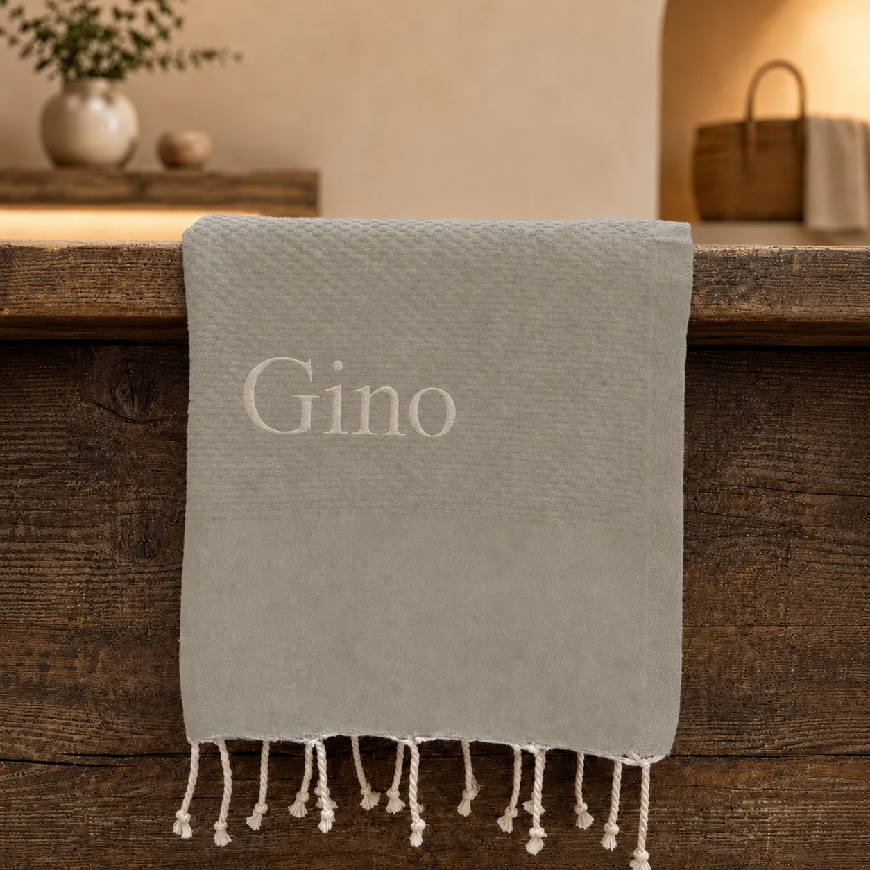 Telo Mare in Fouta di Puro Cotone Tinta Unita - Hammam