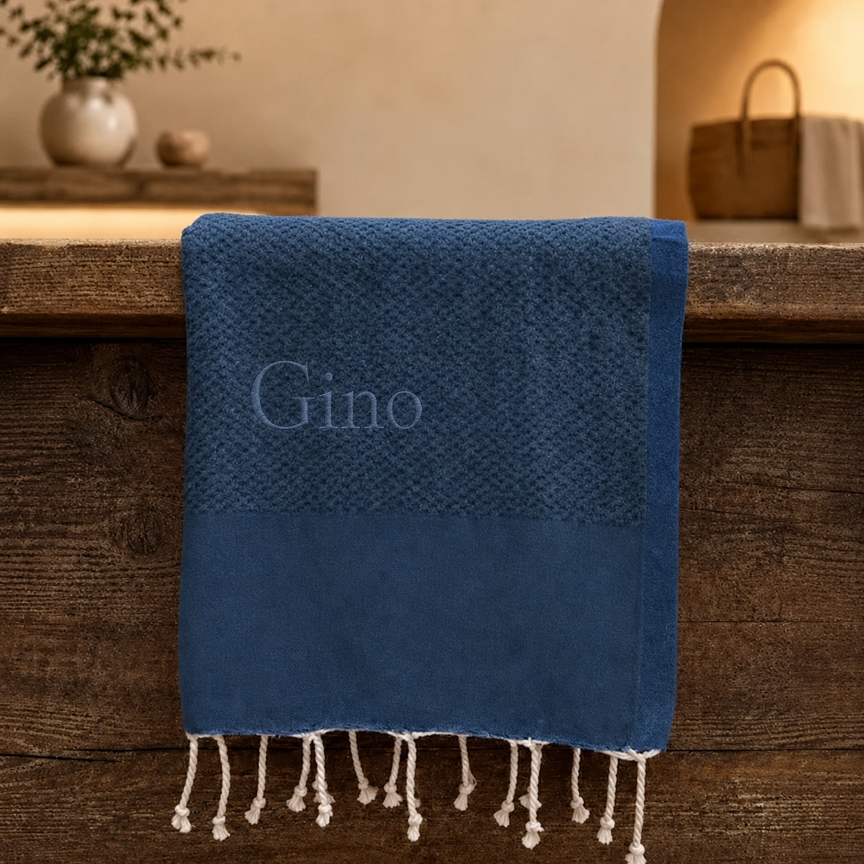 Telo Mare in Fouta di Puro Cotone Tinta Unita - Hammam