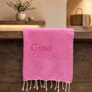 Telo Mare in Fouta di Puro Cotone Tinta Unita - Hammam