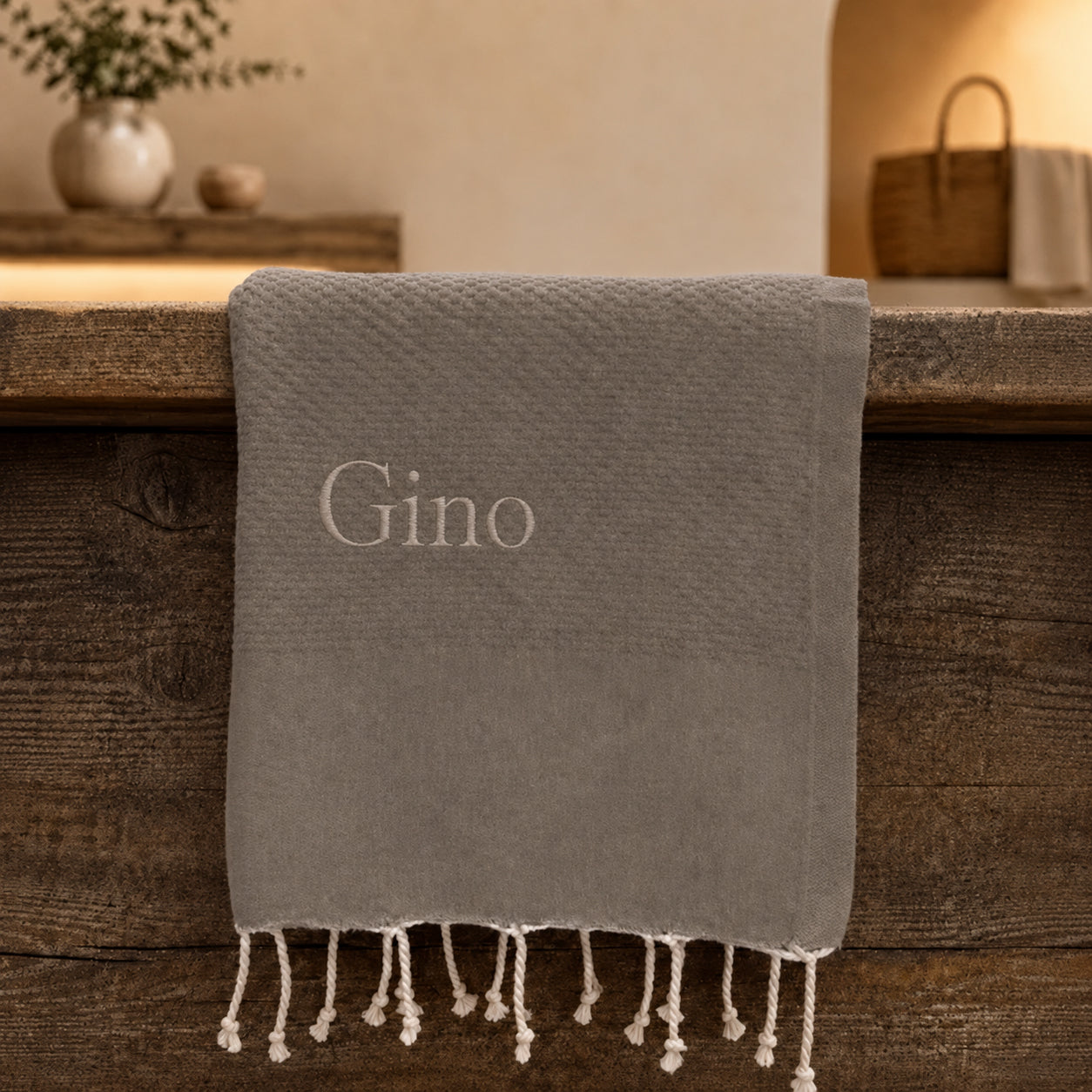 Telo Mare in Fouta di Puro Cotone Tinta Unita - Hammam