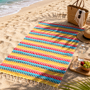 Telo Mare Fouta in Cotone e Bamboo Jacquard - Harmonic