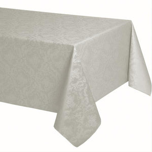 Tovaglia in Fiandra Antimacchia in Puro Cotone Resinato - Ariadna Tovaglia Resinata Lisola 160x180cm Grigio Chiaro 