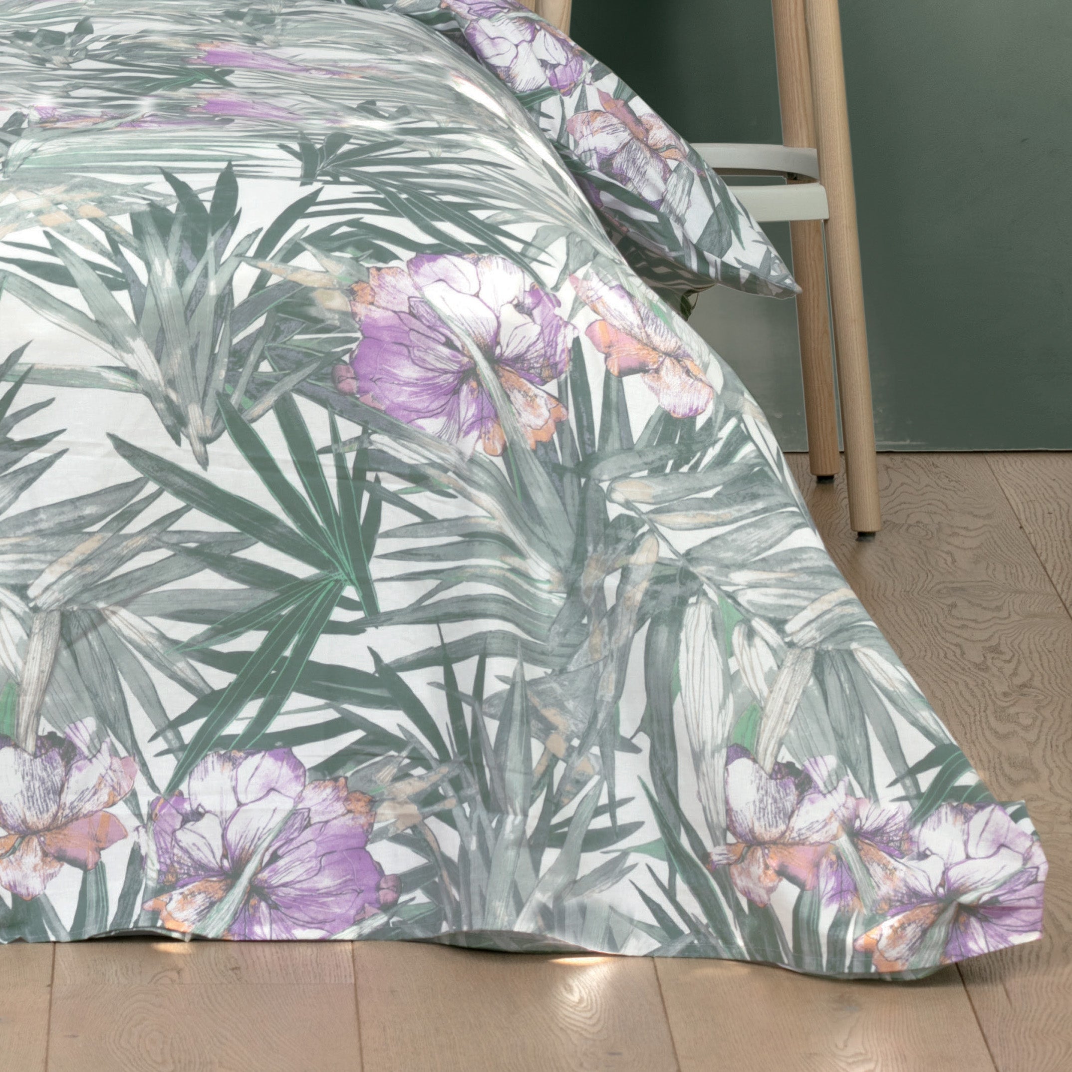 VISIMISI Set Copripiumino Reversibile In Cotone King Size - Motivo Floreale Paisley, 3 Pezzi (1 Copripiumino 244x274 Cm + 2 Federe 50x244 Cm)