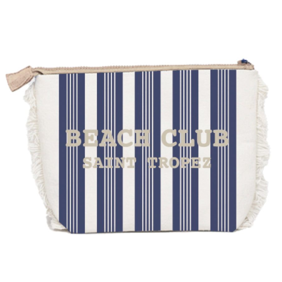 Borsa Mare o Trousse in Spugna di Cotone Rigato - Beach Club