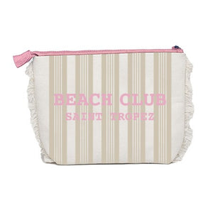 Borsa Mare o Trousse in Spugna di Cotone Rigato - Beach Club