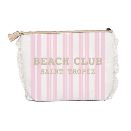 Borsa Mare o Trousse in Spugna di Cotone Rigato - Beach Club