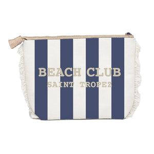 Borsa Mare o Trousse in Spugna di Cotone Rigato - Beach Club