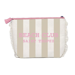 Borsa Mare o Trousse in Spugna di Cotone Rigato - Beach Club