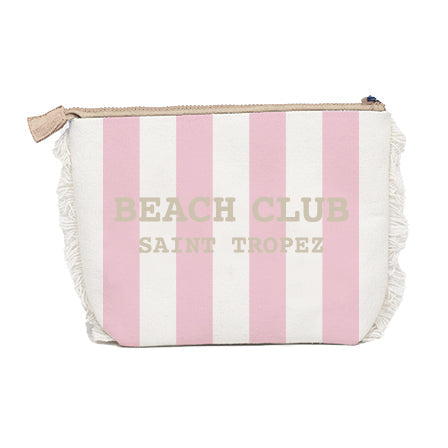 Borsa Mare o Trousse in Spugna di Cotone Rigato - Beach Club