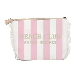 Borsa Mare o Trousse in Spugna di Cotone Rigato - Beach Club