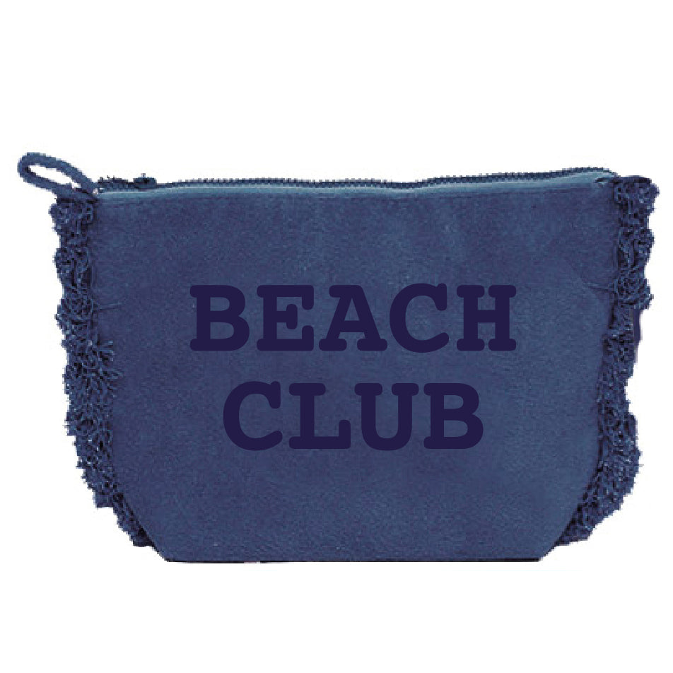 Borsa Mare o Trousse in Spugna di Cotone Tinta Unita - Beach Club