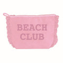 Borsa Mare o Trousse in Spugna di Cotone Tinta Unita - Beach Club