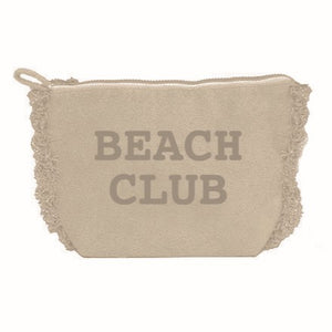 Borsa Mare o Trousse in Spugna di Cotone Tinta Unita - Beach Club