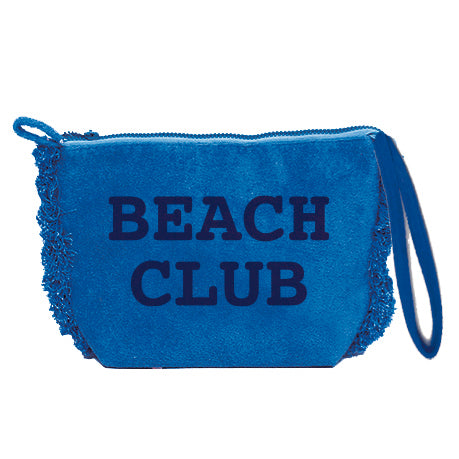 Borsa Mare o Trousse in Spugna di Cotone Tinta Unita - Beach Club