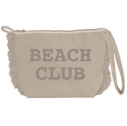 Borsa Mare o Trousse in Spugna di Cotone Tinta Unita - Beach Club