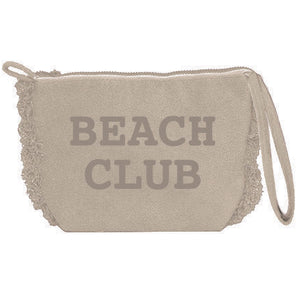 Borsa Mare o Trousse in Spugna di Cotone Tinta Unita - Beach Club