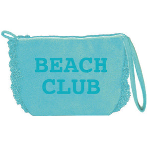 Borsa Mare o Trousse in Spugna di Cotone Tinta Unita - Beach Club