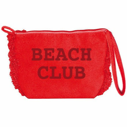 Borsa Mare o Trousse in Spugna di Cotone Tinta Unita - Beach Club