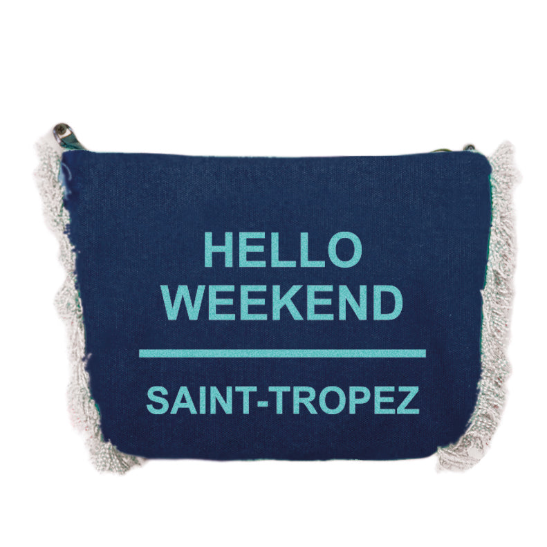 Borsa Mare o Trusse in Puro Cotone Tinta Unita - Hello Weekend