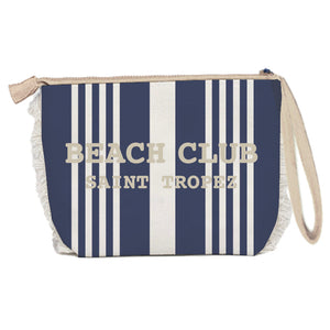 Borsa Mare o Trousse in Spugna di Cotone Rigato - Beach Club