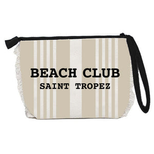 Borsa Mare o Trousse in Spugna di Cotone Rigato - Beach Club