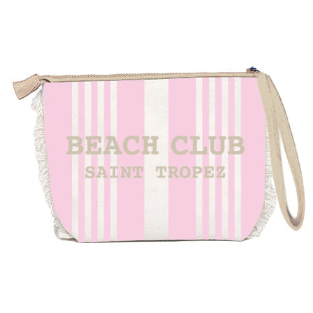 Borsa Mare o Trousse in Spugna di Cotone Rigato - Beach Club