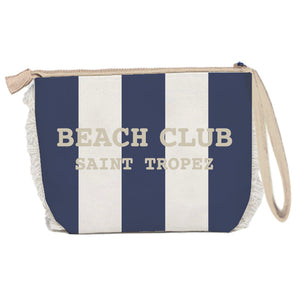 Borsa Mare o Trousse in Spugna di Cotone Rigato - Beach Club