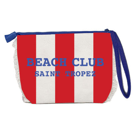 Borsa Mare o Trousse in Spugna di Cotone Rigato - Beach Club