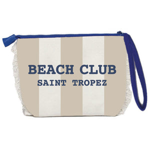 Borsa Mare o Trousse in Spugna di Cotone Rigato - Beach Club
