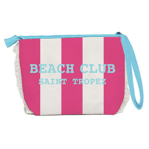 Borsa Mare o Trousse in Spugna di Cotone Rigato - Beach Club