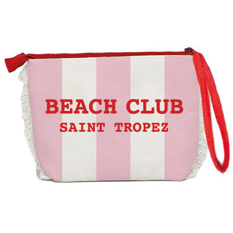 Borsa Mare o Trousse in Spugna di Cotone Rigato - Beach Club