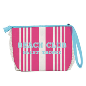 Borsa Mare o Trousse in Spugna di Cotone Rigato - Beach Club