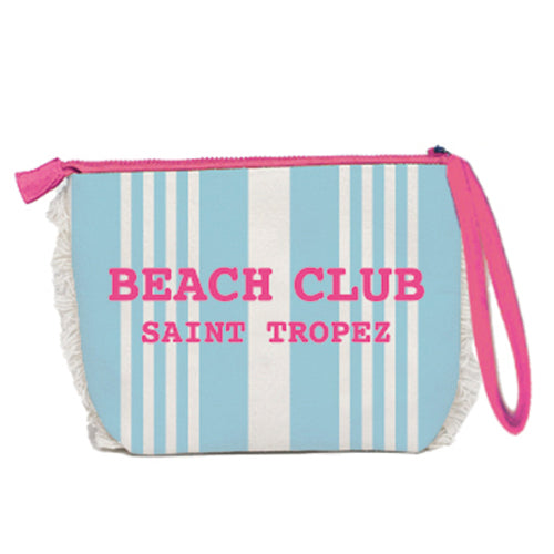 Borsa Mare o Trousse in Spugna di Cotone Rigato - Beach Club