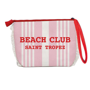 Borsa Mare o Trousse in Spugna di Cotone Rigato - Beach Club