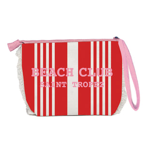 Borsa Mare o Trousse in Spugna di Cotone Rigato - Beach Club