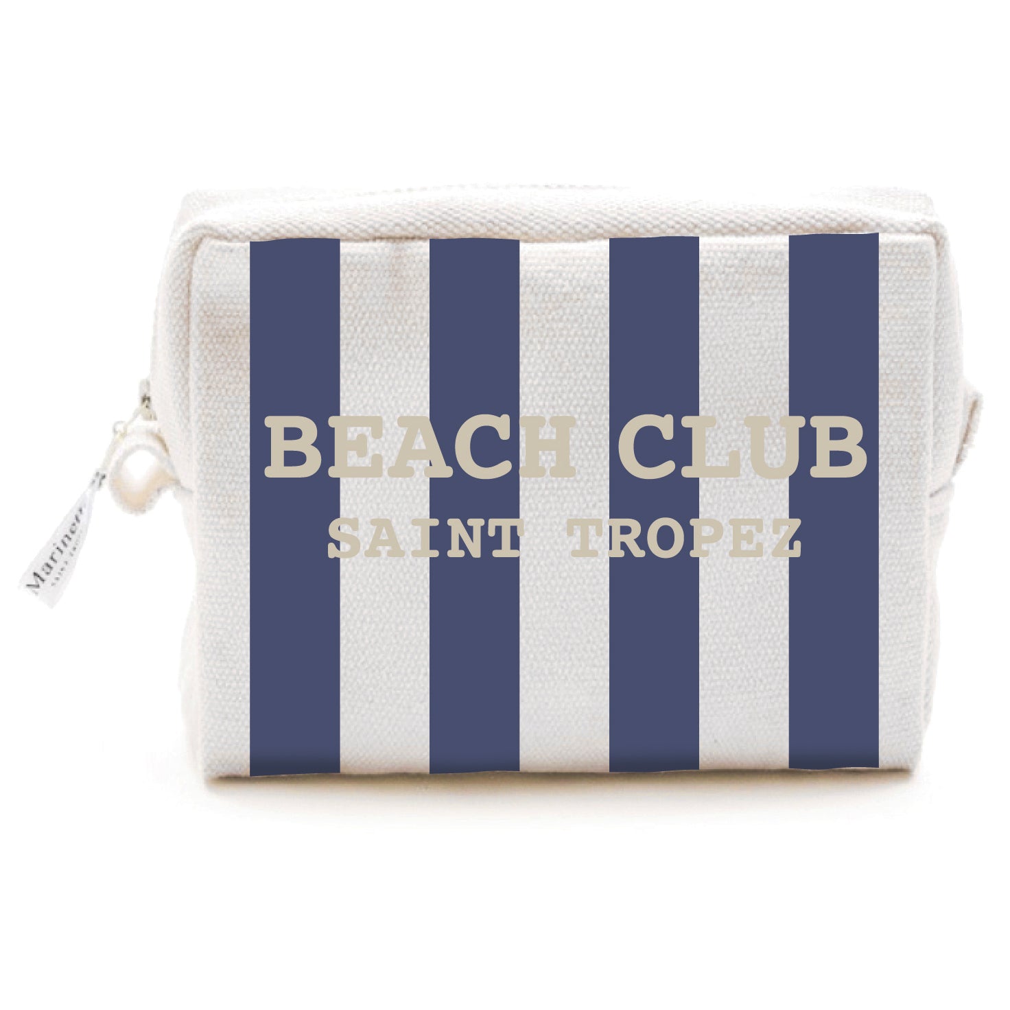 Trousse in Cotone con Scritta Ricamata - Beach Club