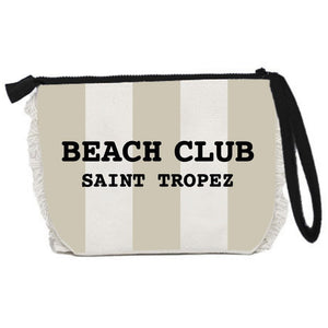 Borsa Mare o Trousse in Spugna di Cotone Rigato - Beach Club