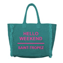 Borsa Mare o Trusse in Puro Cotone Tinta Unita - Hello Weekend