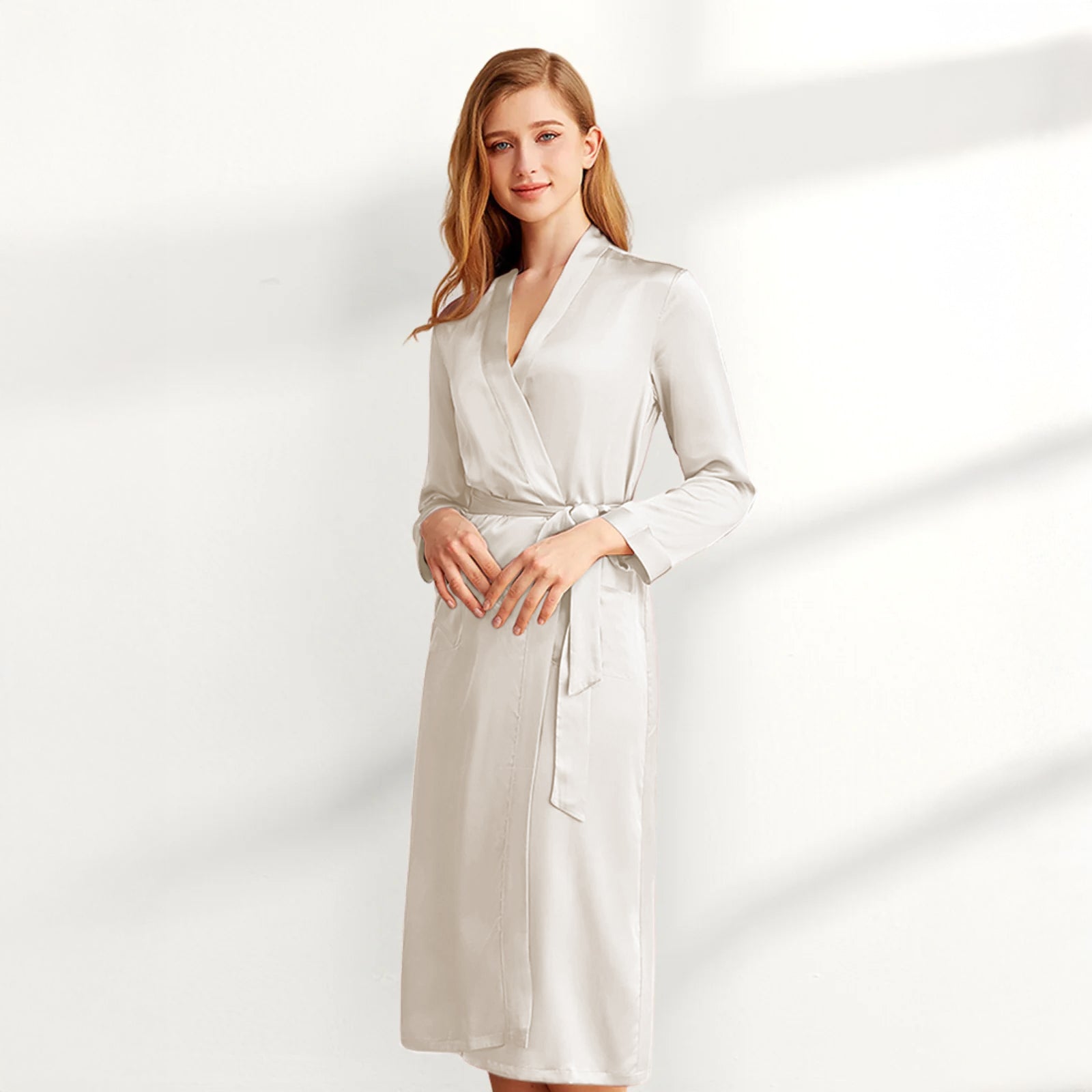 Vestaglia Lunga in Seta Polo - Main Image