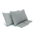 Completo Copripiumino Cotone e Lino StoneWashed No Stiro - Loira